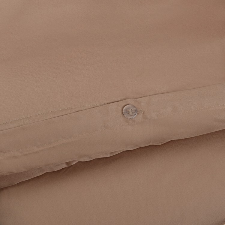 Комплект постельного белья без простыни из египетского хлопка essential, бежевый, двуспальный (67321)
