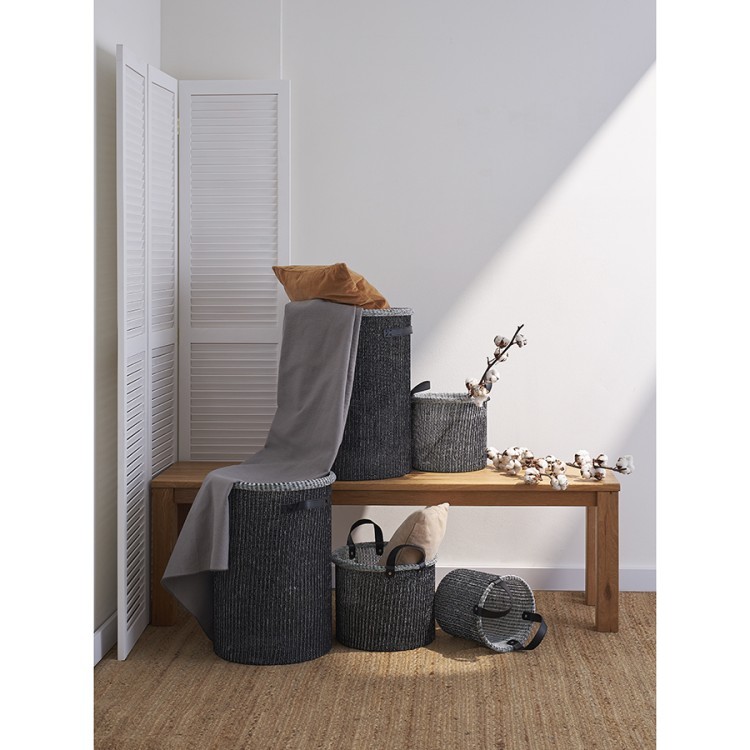 Корзина для хранения sustainable collection, D22х23 см, черная (77682) Корзина для хранения sustainable collection, D22х23 см, черная (77682)
