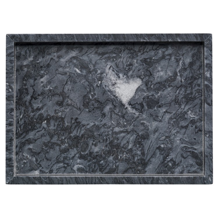 Поднос marm, 28х20 см, черный мрамор (75926)