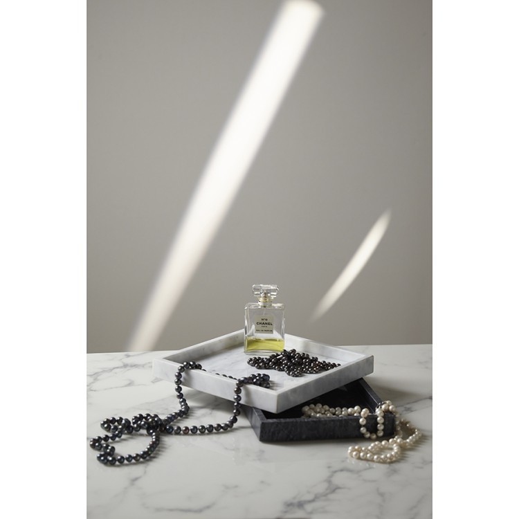 Поднос marm, 28х20 см, черный мрамор (75926)