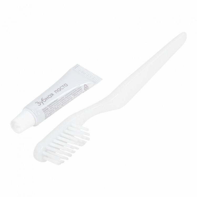 Зубной набор к-т 300 шт HOTEL зубная щётка + зубная паста 4 г саше флоупак 2000120/1 608049 (1) (95153)