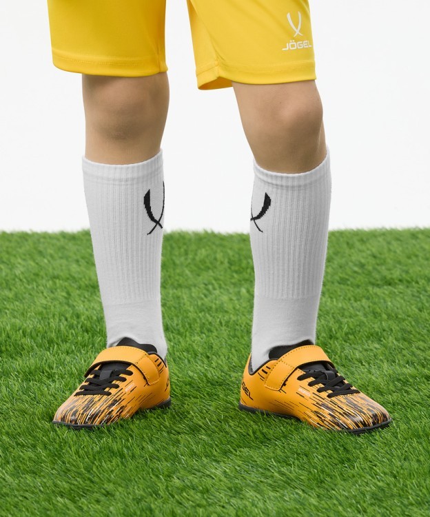 БЕЗ УПАКОВКИ Бутсы многошиповые JOGEL Rapido TF Yellow/black, детский (1586515)