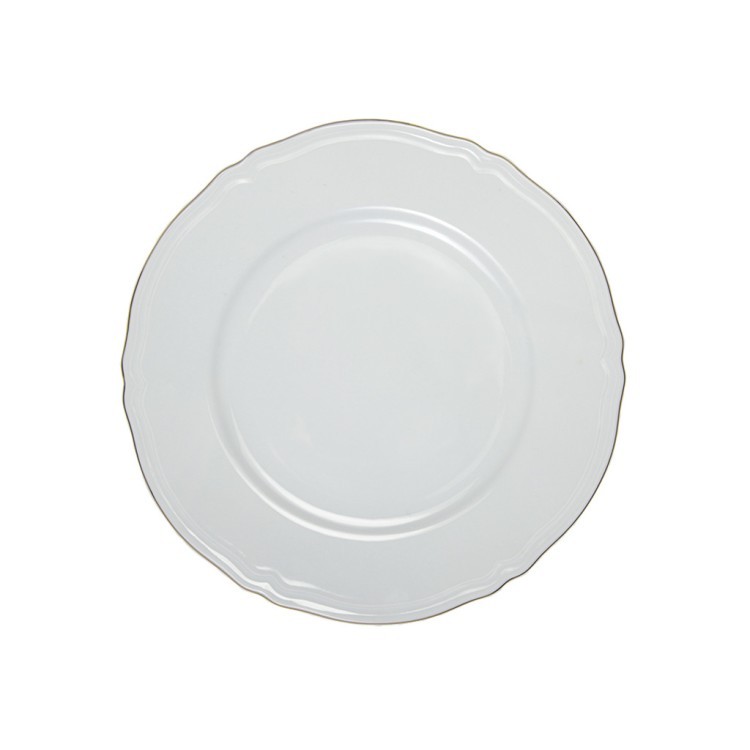 Тарелка LANT007BI003265СНЯТО, 26.5, фарфор, white, gold, LE COQ