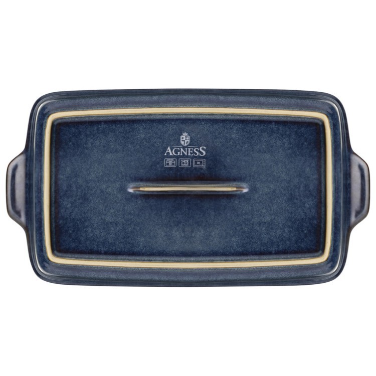 Форма для запекания reactive blue 32*18*7 см 1800 мл Agness (780-148)