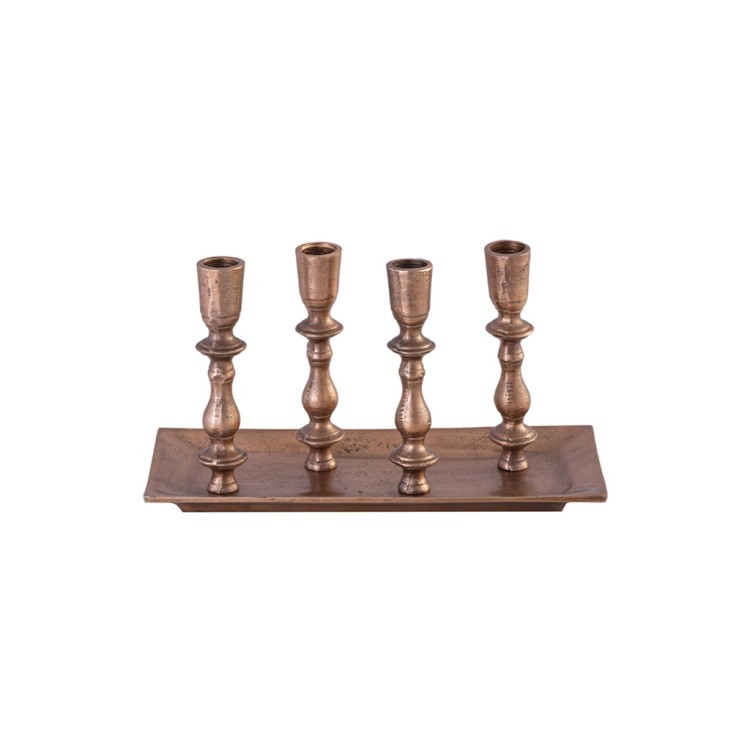 Подсвечник 16542-30/C, металл, copper antique, ROOMERS FURNITURE