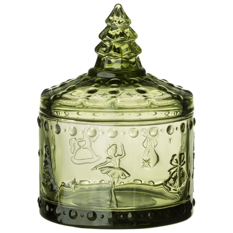 Емкость для хранения "щелкунчик" green, 9*9*12,5 см Lefard (355-418-11)