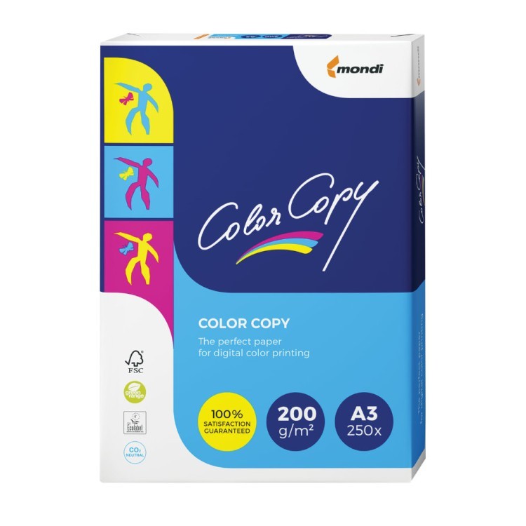 Бумага для цветной лазерной печати Color Copy А3, 200 г/м2, 250 листов (65342)