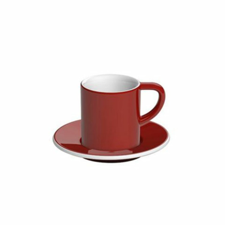 Кофейная пара C098-36BRE/C098-37BRE, 11.5, фарфор, Red, LOVERAMICS