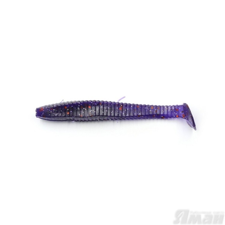 Виброхвост Yaman Flatter Shad, 4", цвет 08 - Violet, 5 шт Y-FS4-08 (70558)