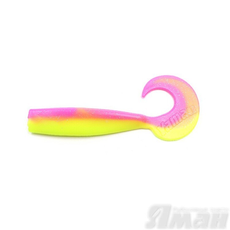 Твистер Yaman Lazy Tail Shad, 7" цвет 24 - Gum, 3 шт Y-LTS7-24 (74241)
