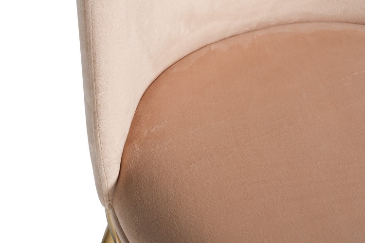 Стул велюр бежевый/золото 48*56*86см (TT-00006835) Стул велюр бежевый/золото 48*56*86см (TT-00006835)