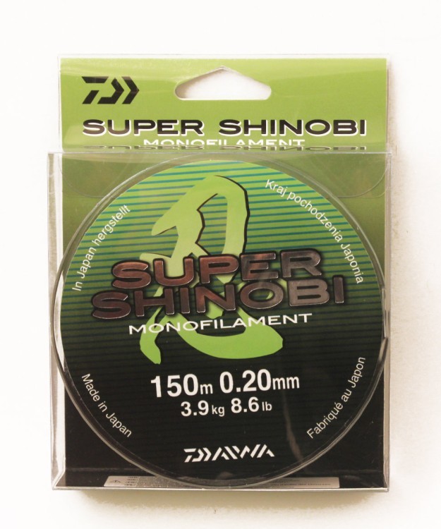 Леска Daiwa Super Shinobi 150м 0,20мм (3,9кг) светло-зеленая (62272)