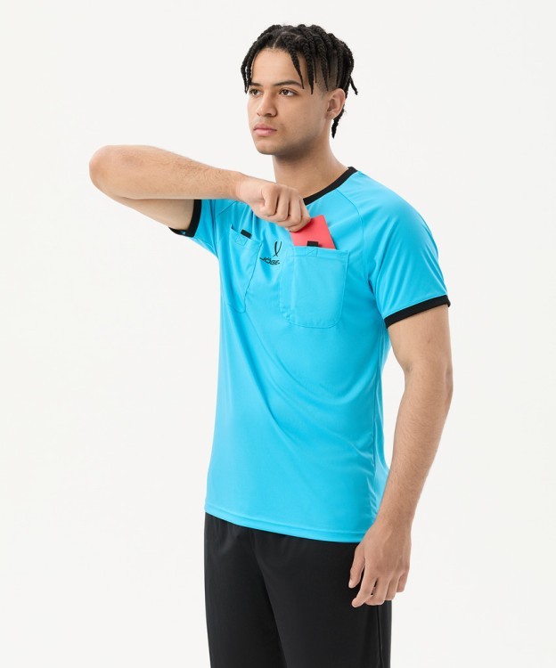 Футболка судейская JÖGEL Referee tee, голубой (2123255) Футболка судейская JÖGEL Referee tee, голубой (2123255)