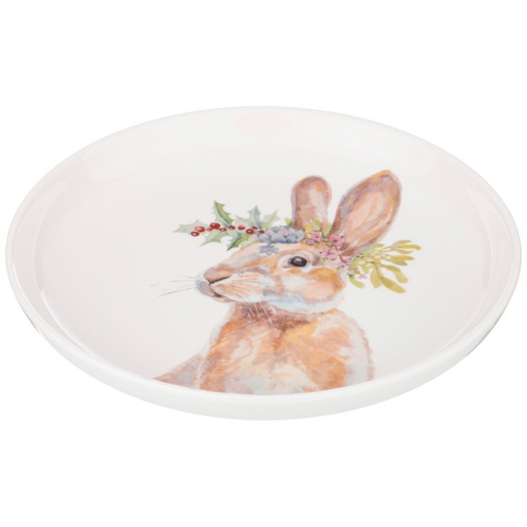 Тарелка закусочная "лесная сказка" заяц, 19см Lefard (409-152)