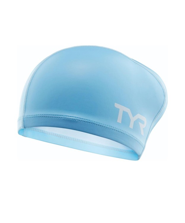 Шапочка для плавания Long Hair Silicone Comfort Swim Cap, LSCCAPLH/450, голубой (799897)