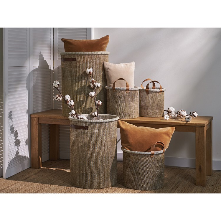 Корзина для хранения sustainable collection, D42х55 см, бежевая (77683)