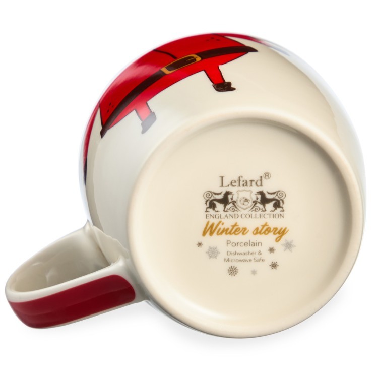 Набор посуды lefard "дед мороз" 2 пр. (кружка 360мл, салатник 500мл) Lefard (260-1065)