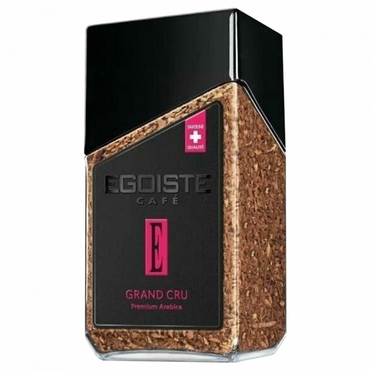 Кофе растворимый EGOISTE Grand Cru 95 г стеклянная банка сублимированный 622880 (1) (95812)