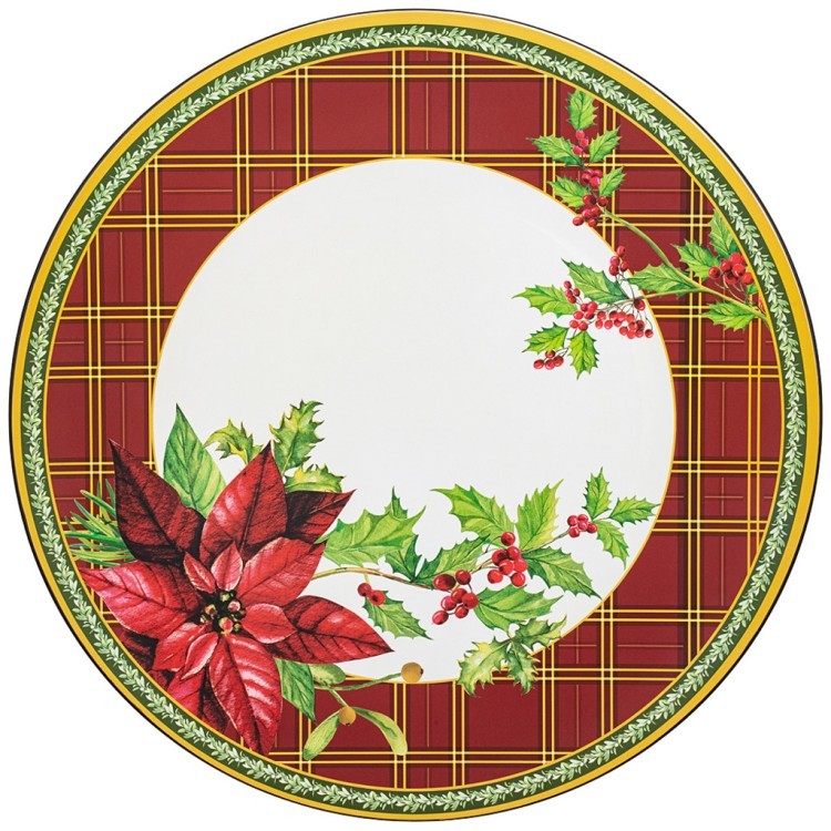 Тарелка для оформления новогодней сервировки "рождественская сказка" диаметр 33 см Lefard (106-611)