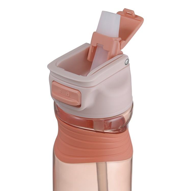Бутылка для воды slow sip, 450 мл, розовая (74672)