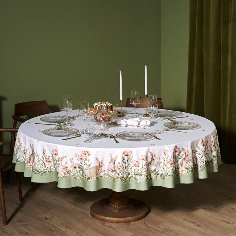 Скатерть круглая "sense" 220см, 100%хлопок, твил, пропитка Lefard (850-753-24)