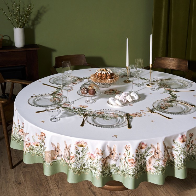 Скатерть круглая "sense" 220см, 100%хлопок, твил, пропитка Lefard (850-753-24)