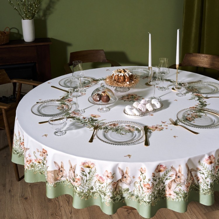 Скатерть круглая "sense" 220см, 100%хлопок, твил, пропитка Lefard (850-753-24)