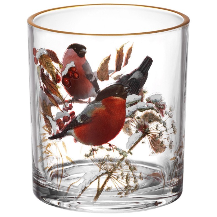 Набор стаканов из 4-х шт. "снегири" 320 мл Lefard (887-445)