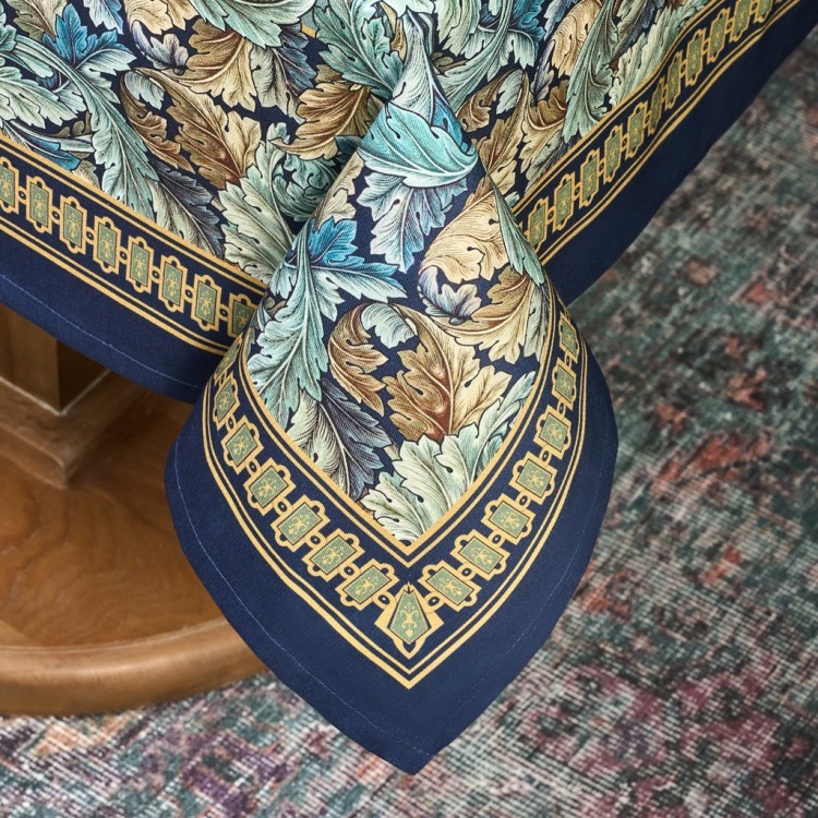 Скатерть "листья морриса" gold stripe 110х140см , 100% хлопок, твил, пропитка Lefard (850-752-20)