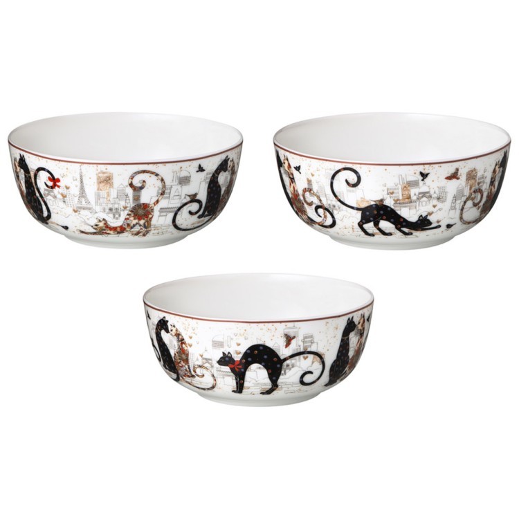 Салатник - тарелка суповая lefard "парижские коты" 800 мл 15,5*6,5 см Lefard (104-832-1)