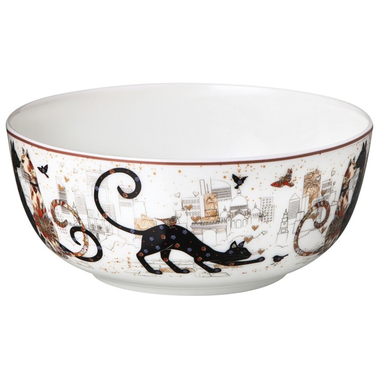 Салатник - тарелка суповая lefard "парижские коты" 800 мл 15,5*6,5 см Lefard (104-832-1)