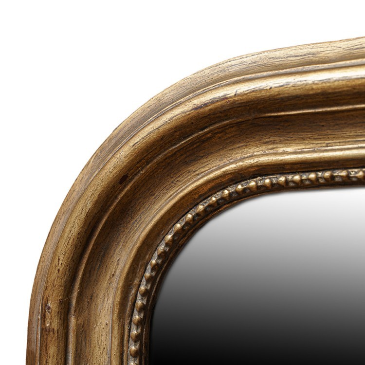 Зеркало MirrorMR10, Массив дерева, brass/brown, ROOMERS FURNITURE