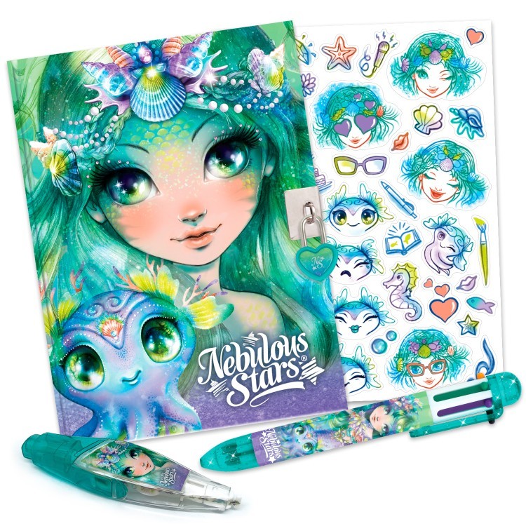 Серия Marinia: Личный дневник для девочек для секретов (44 страницы с заданиями, 150 разлинованных страниц, 6-цветная ручка, замочек) (11115_NSDA)