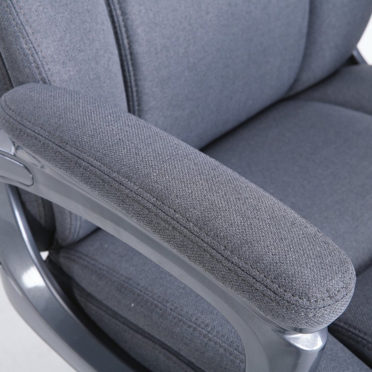 Кресло руководителя Brabix Premium Solid HD-005 до 180 кг ткань серое 531823 (1) (84629)