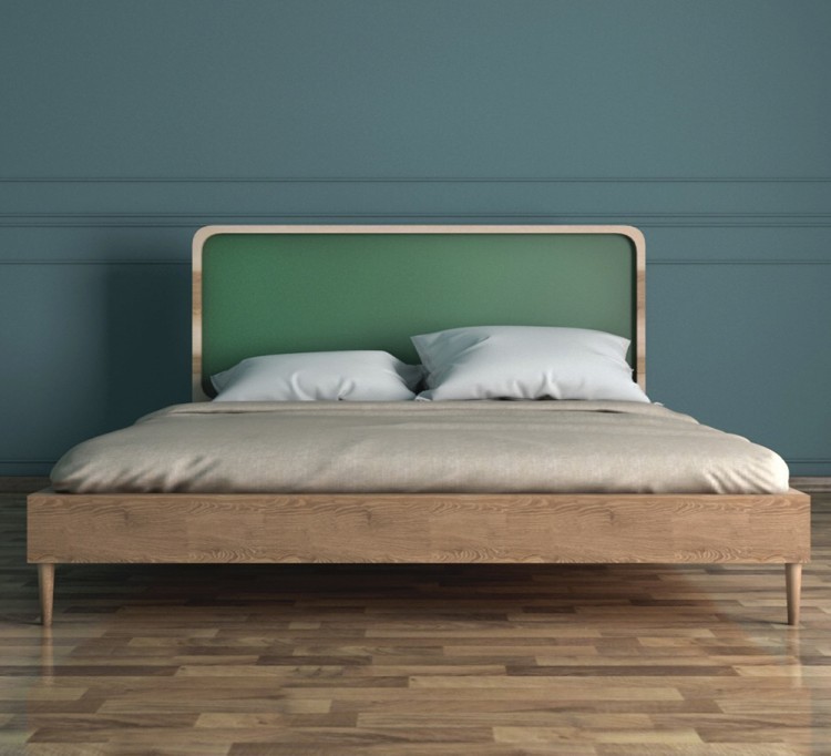 Кровать в Скандинавском стиле Ellipse 180*200 арт EL18G EL18G-ET