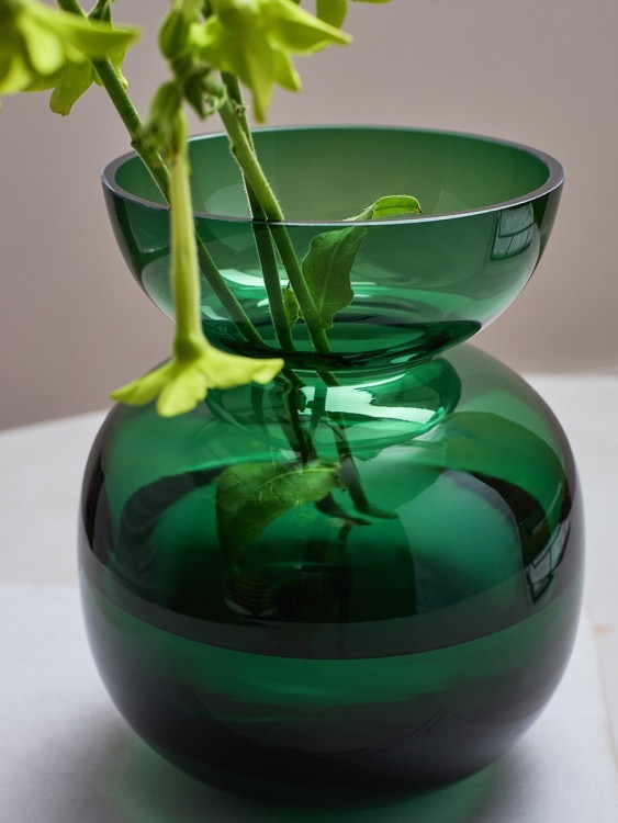 Ваза florum, 20 см, изумрудная (79372)