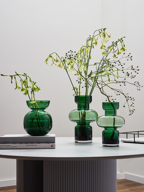 Ваза florum, 20 см, изумрудная (79372)