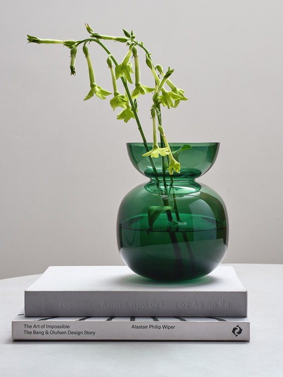 Ваза florum, 20 см, изумрудная (79372)