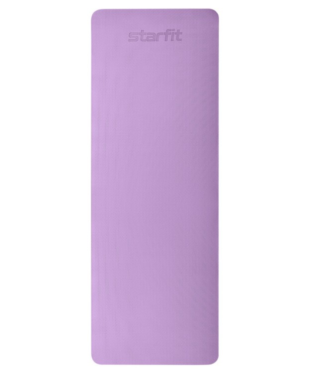 Коврик для йоги и фитнеса FM-201, TPE, 183x61x0,6 см, фиолетовый пастель/синий пастель (2108062)