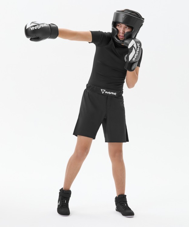 БЕЗ УПАКОВКИ Обувь для бокса INSANE RAPID низкая, черный, детский (2134111)