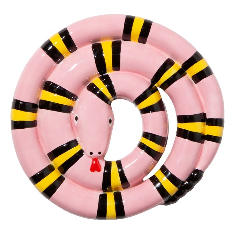 Подставка под горячее snake, розовая (79945)