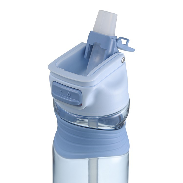 Бутылка для воды slow sip, 450 мл, голубая (74670)