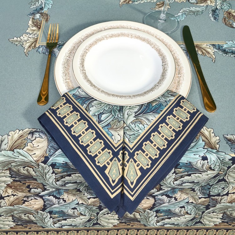 Набор 2 шт салфетки "листья морриса" gold stripe 40х40см, 100% хлопок,твил 850-752-8 Lefard (850-752-8)