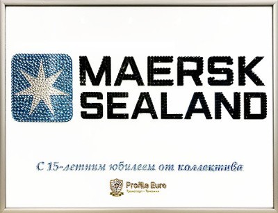 Картина Логотип Maersk с кристаллами Swarovski (2275)