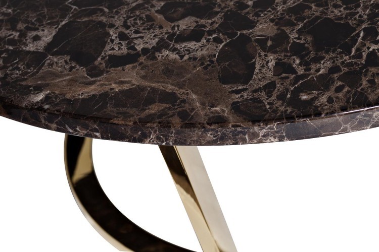 Стол журнальный Dark Emperador  d100*40,6см (TT-00001027)