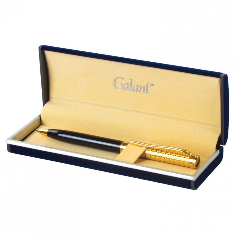 Ручка подарочная шариковая Galant Empire Gold корпус черный с золотистым синяя 140960 (1) (90782) Ручка подарочная шариковая Galant Empire Gold корпус черный с золотистым синяя 140960 (1) (90782)