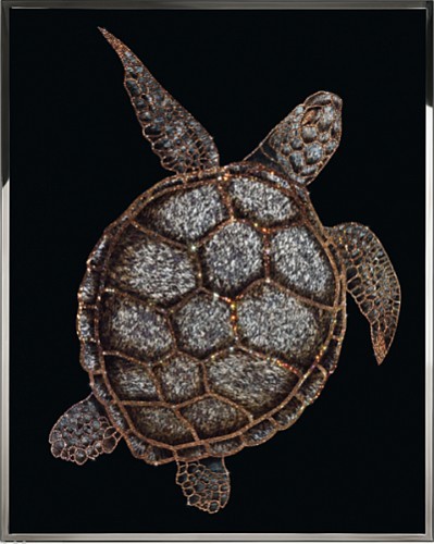Картина Морская черепаха с кристаллами Swarovski (2361)