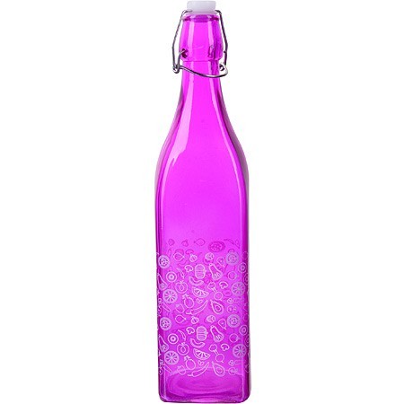 НЕТ Бутылка 1л стекло с крышкой LR (28175-2)