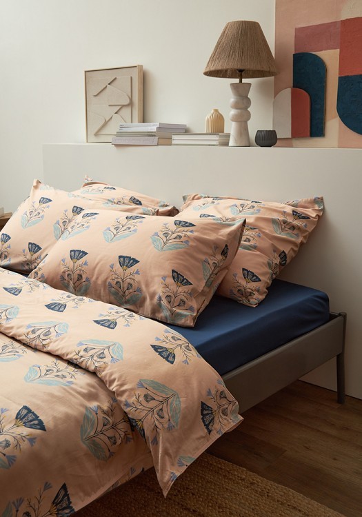 Комплект постельного белья "Летний цветок" из премиального сатина из коллекции russian north, 150х200 см (78448)