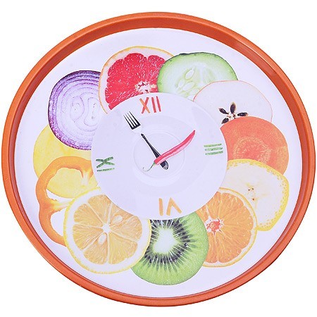 Поднос жестяной ЧАСЫ 29,7см (ЖУ-23-000-07)